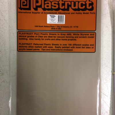 Plastruct HO Tread Plates 2 PLS91681 Plastic Building Supplies