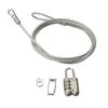 ELECOM Security Lock Wire with Dial Type Padlock D-Sub Connection ESL-12 (Japan Import) view 1