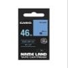 Casio XR-46BU Name Land Label Writer, Genuine Tape, 1.8 inches (46 mm), Black Text on Blue view 1