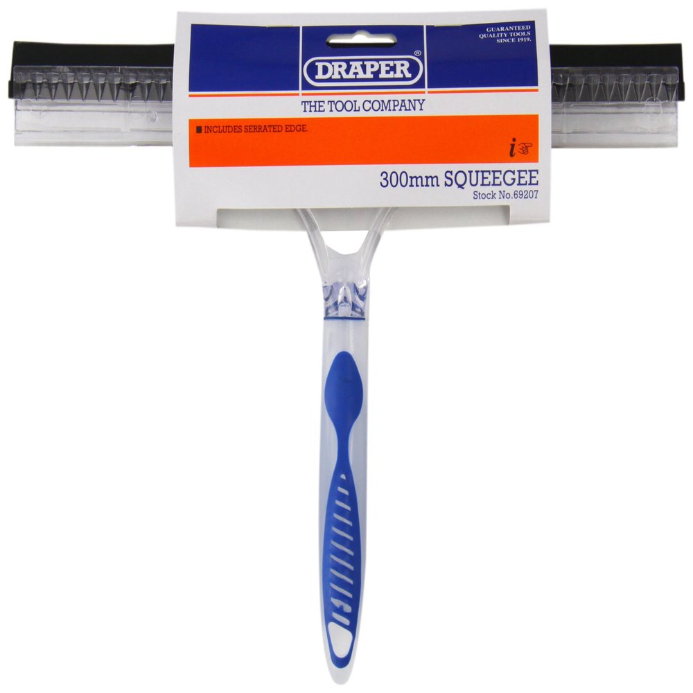 Draper 69207 300 mm Squeegee Window Wiper Blade, Blue