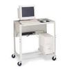Bretford EC2741FF-BK 41" Adjustable Height Computer Cart Electrical view 2