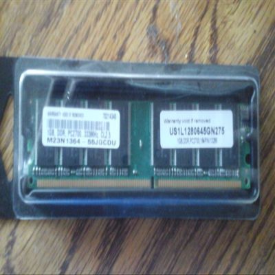 1GB, DDR, PC2700, 184 Pin/13286, 333MHz, CL2.5 Memory chip
