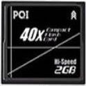 PQI Japan QCF40-2G Compact Flash Card, 40x Speed, 2GB (2048MB)