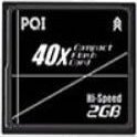 PQI Japan QCF40-2G Compact Flash Card, 40x Speed, 2GB (2048MB)