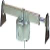 Westinghouse 0110000 Saf-T-Brace for Ceiling Fans, 3 Teeth, Twist and Lock,Silver(Pack of 1) view 1