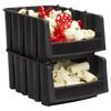 Akro-Mils 30718 Economy Stacking Shelf Plastic Storage Bins, (12-Inch x 8-3/8-Inch x 5-Inch), Black (8-Pack) view 4