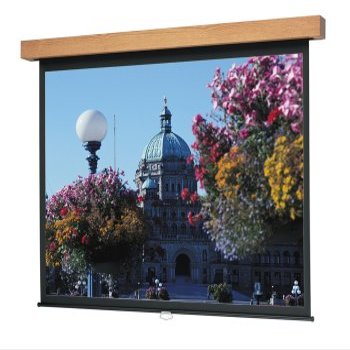 Da-Lite Designer Manual Mw 70X70IN Square Format Hamilton Veneer Case