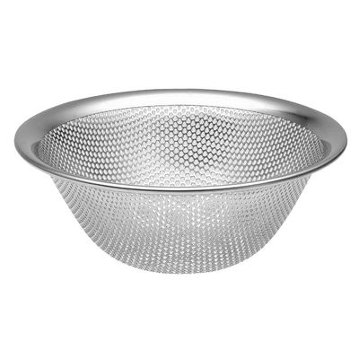 Sori Yanagi Sori Yanagi Punching Strainer for Better Drainage and Easy to Clean, Tsubamesanjo Stainless Steel Strainer, 6.3 inches (16 cm), Single Plate Punching Processed, Makes Water Drain Better