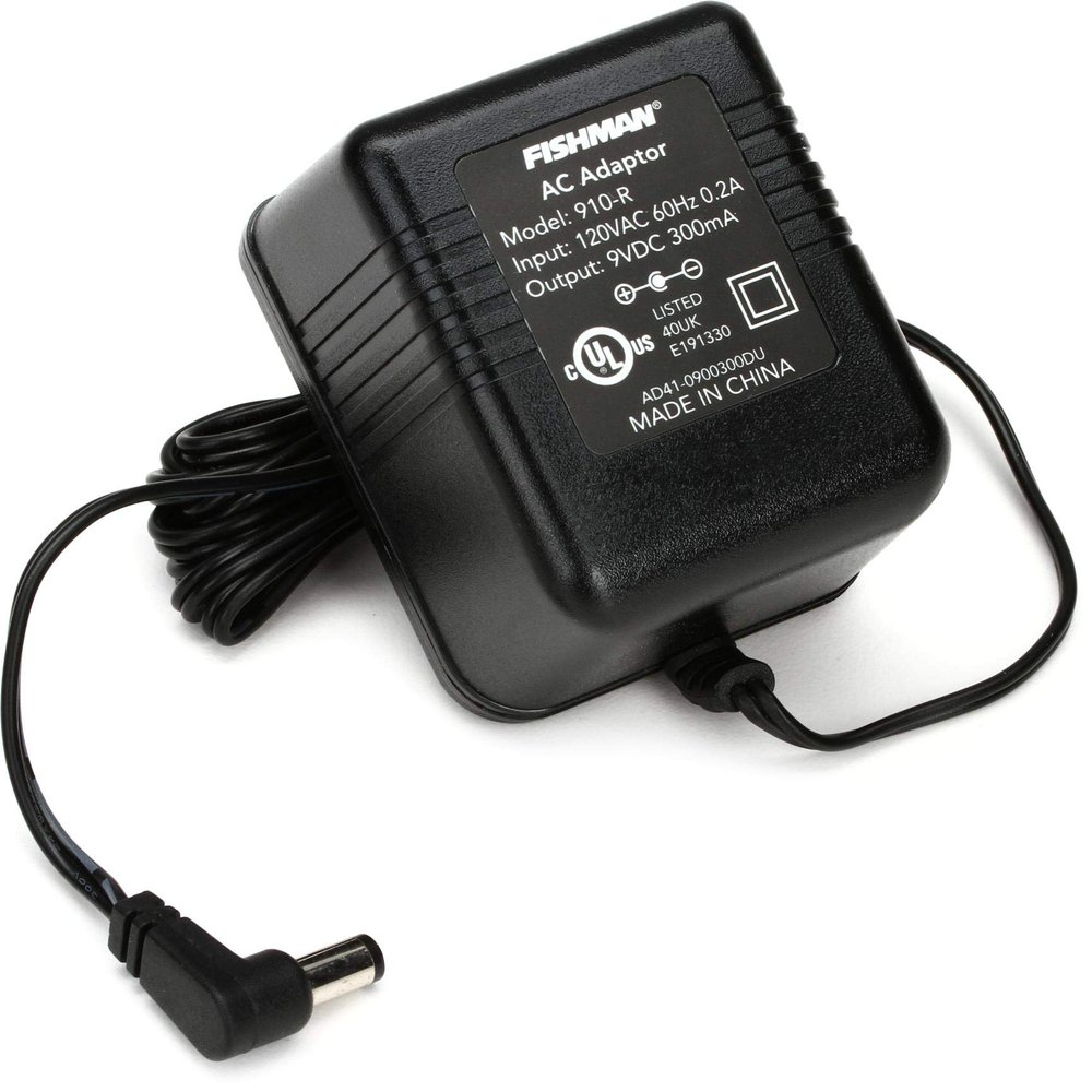 Fishman 910R Power Supply, 120VAC to 9VDC