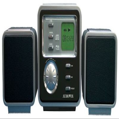 Audiovox CE530MP Mini MP3/CD Shelf System with Digital AM/FM Tuner