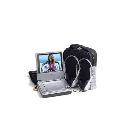 Audiovox D1708PK 7-Inch Ultra Slim Line Portable DVD Player with Bonus Pack