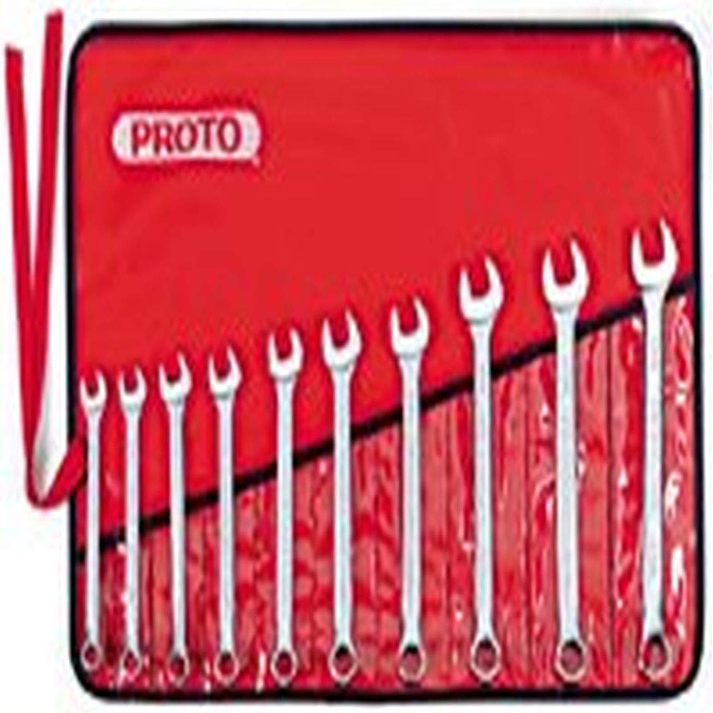 10 Piece Satin Metric Combination ASD Wrench Set 12 PT