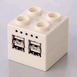 iBUFFALO H425-WH USB 2.0 Compatible 4-Port Hub, White