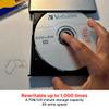Verbatim DVD+RW 4.7GB 4X Rewritable Discs, Branded, 30 Pack Spindle view 3