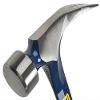 ESTWING BIG BLUE Framing Hammer - 25 oz Straight Rip Claw with Forged Steel Construction & Shock Reduction Grip - E3-25S view 2
