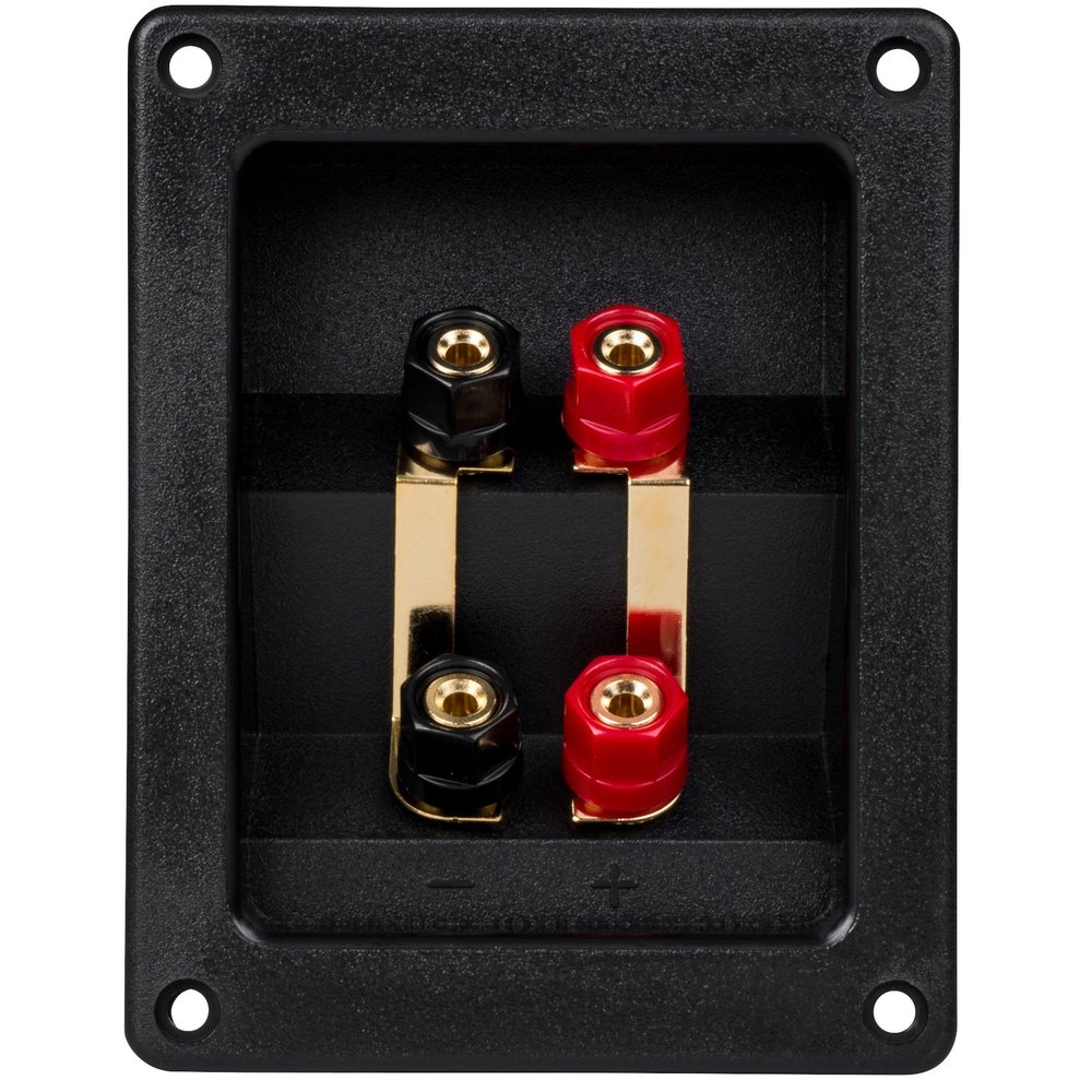 Parts Express Gold Plated Bi-Amp Speaker Wire Terminal Cup Binding Post Banana Jack