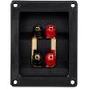 Parts Express Gold Plated Bi-Amp Speaker Wire Terminal Cup Binding Post Banana Jack view 1
