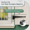 Renovators Supply Manufacturing Black Wrought Iron Offset Lift Off Pintle Strap Hinge 11 in. Pintle Strap Gate and Door Hinges with Hardware Pack of 15 view 3