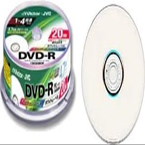 Victor DVD  R Disc (PC Data) White Label 20 Sheets Spindle [VD  r47pb20]
