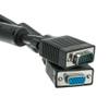 CableWholesale VGA Extension Cable SVGA Male to Female HD15 Male to HD15 Female Double Shielded Monitor Video Coaxial Cable with Ferrite core for PC Laptop Projector Video, Black, 3 feet view 1