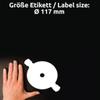 Avery Media Labels Diametro 117 mm Bianco view 3