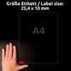 Avery Zweckform L6036-20 Coloured Mini Labels 25.4 x 10 mm for Colour Coding Pack of 20 Sheets view 3