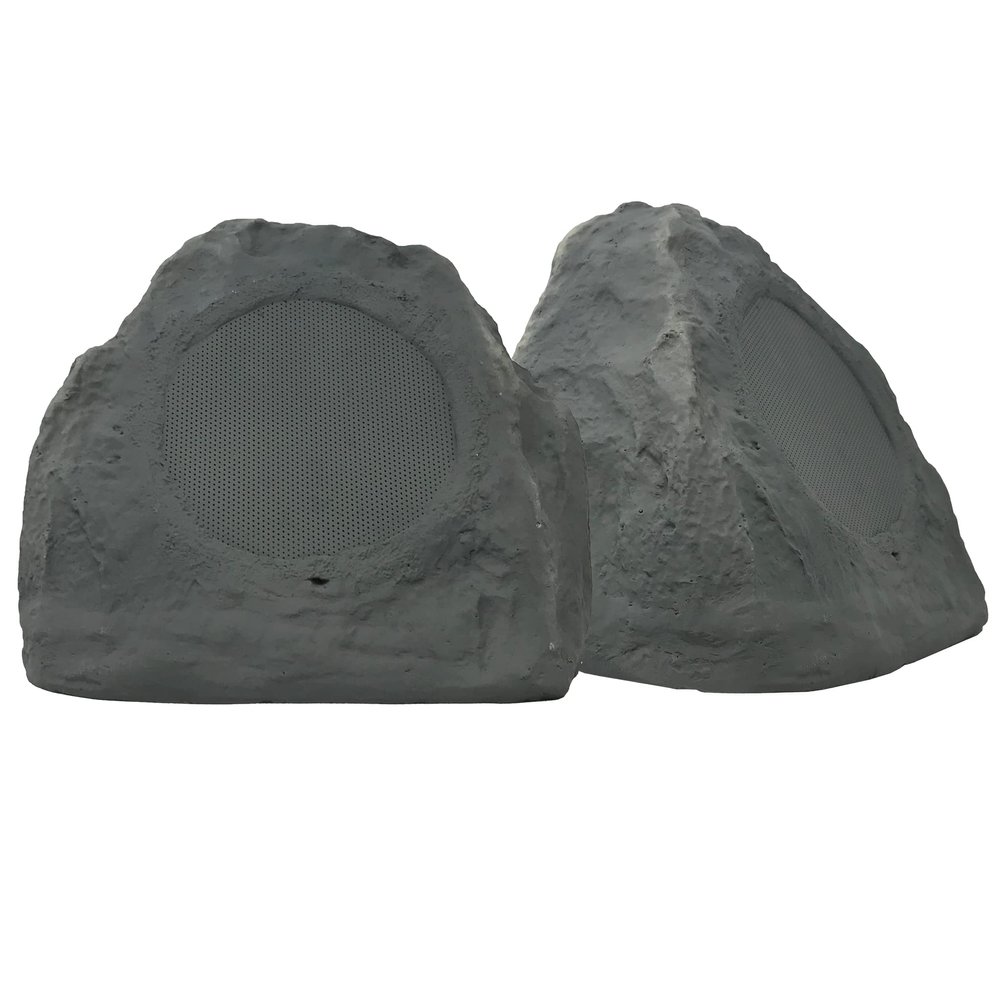 TIC TFS0-SL 5.5" Outdoor Weather-Resistant Rock Speakers (Pair) - Slate