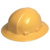 ERB Hard Hat, Full Brim, 6-pt.Slide-Lock, Yellow, Medium view 1