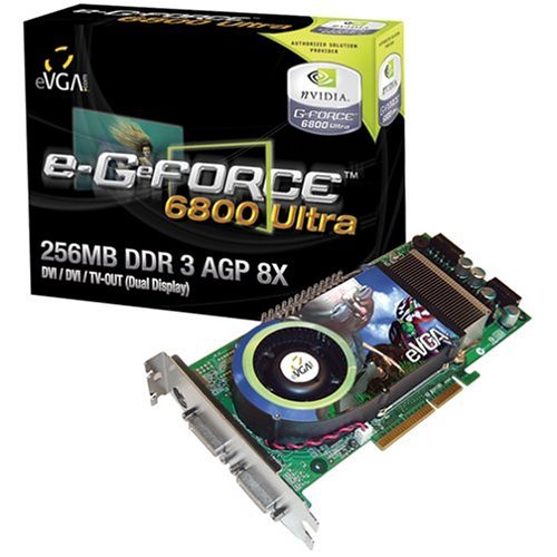 eVGA e-GeForce 6800 Ultra, 256MB DDR3, Dual DVI/TV-Out, AGP 8x (256-A8-N345-AX)