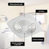 Broan-NuTone 505 Exhaust Fan, White Vertical Discharge Ceiling Ventilation Fan, 8.5 Sones, 200 CFM, 8" view 2