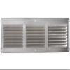 GAF Master Flow - 16" x 4" Aluminum Under Eave Soffit Vent - EAC16X4 - Mill Finish, Louvered Intake Vent with Poly-Mesh Screen for Attic Ventilation, Corrosion-Resistant, 26 Sq. in. NFA view 1
