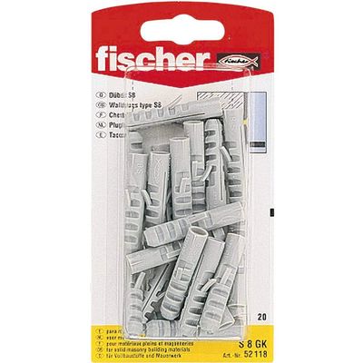 Fischer 52116 S 6 GK Expansion Plug - Multi-Colour (30-Piece)