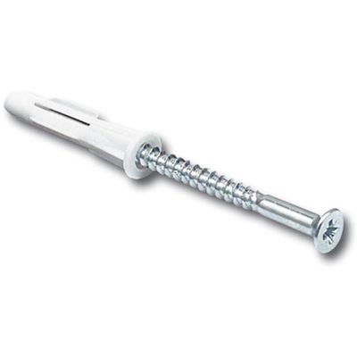 Element system Screws and dowels, Each 18 Pieces for Wall Rails and Wall Strips, Galvanized, 11602-00000