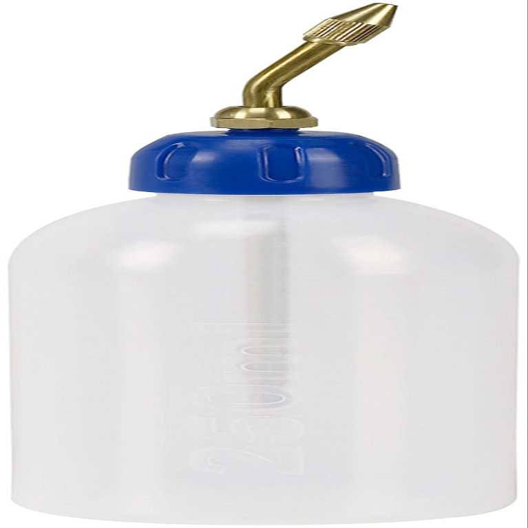 Pressol 06865 Oil Gun with Brass Spray Tube | Oil, Acid and Fuel Resistant/Extendable Spray Tube + Scale (Material: LDPE Polyethylene/Content 250 ml/Colour: White, Transparent), Pack of 1