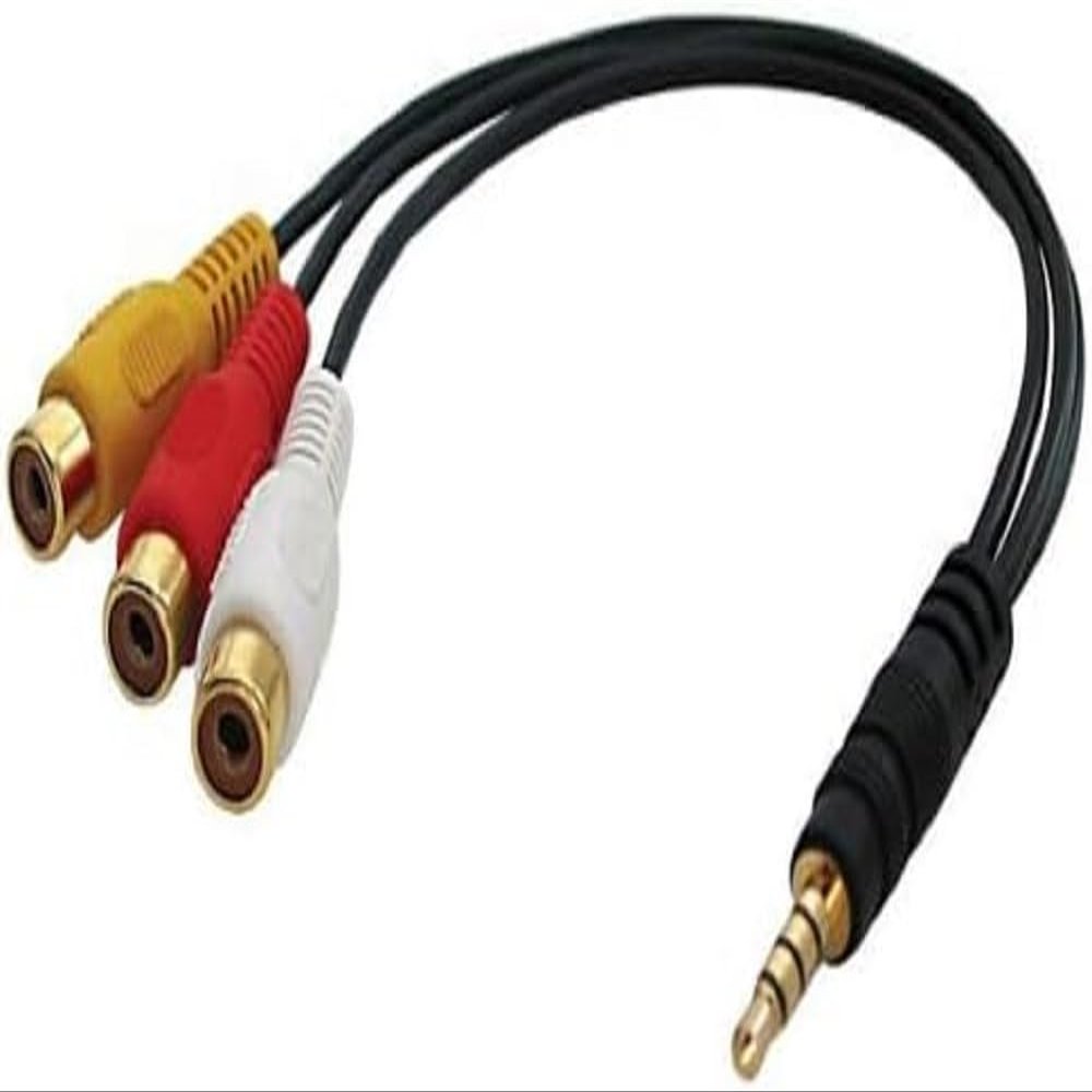 Lindy 35539 AV Adapter Cable - Stereo & Composite Video