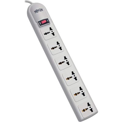 Tripp LITE SUPER6OMNI Surge Strip 250V German, France Plug 6 Universal Outlets 6 feet Cord 750J