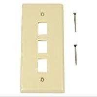 3 Pos Rj Plstc Wallplate Plastic;3 Pos;unloaded