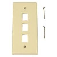 3 Pos Rj Plstc Wallplate Plastic;3 Pos;unloaded