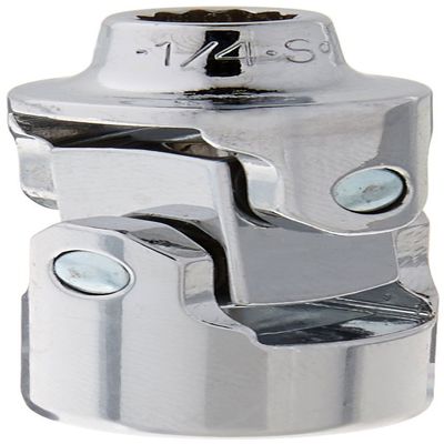 SK Hand Tool 40658S 12 Point 1/4-Inch Drive Flex Socket, 3/8-Inch, Chrome