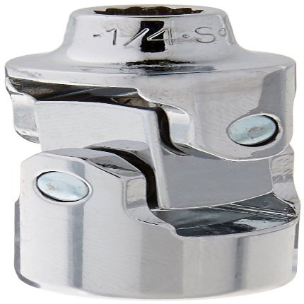 SK Hand Tool 40658S 12 Point 1/4-Inch Drive Flex Socket, 3/8-Inch, Chrome