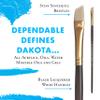 Princeton Dakota Paintbrush, Size 8, Dark Brown view 4