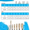 Princeton Dakota Flat Brush, Synthetic, Long Handle, Size 6, 1 Count view 3