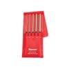 Starrett Extra-Long Drive Pin Punch Set with Knurled Grip and Protective Vinyl Case - 8" Length, 1/8", 3/16", 1/4", 5/16", 3/8" Punch Diameter - Set of 5 - S248PC view 1
