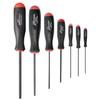 Bondhus 10687 Set of 7 Balldriver Screwdrivers, ProGuard Finish, sizes 1.27-5mm view 1