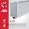 M-D Building Products 68593 Aluminum and Vinyl U-Shape Screw-on Under Door Seal with Kick Plate Draft Stopper, Prevents Dust & Insects, Energy-Saving Door Insulation, Ideal for Home (36 Inch, Silver) view 3
