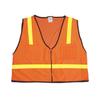 Mutual Industries ANSI Class 1 Surveyor Vest Mesh Back With Pockets, Orange view 1