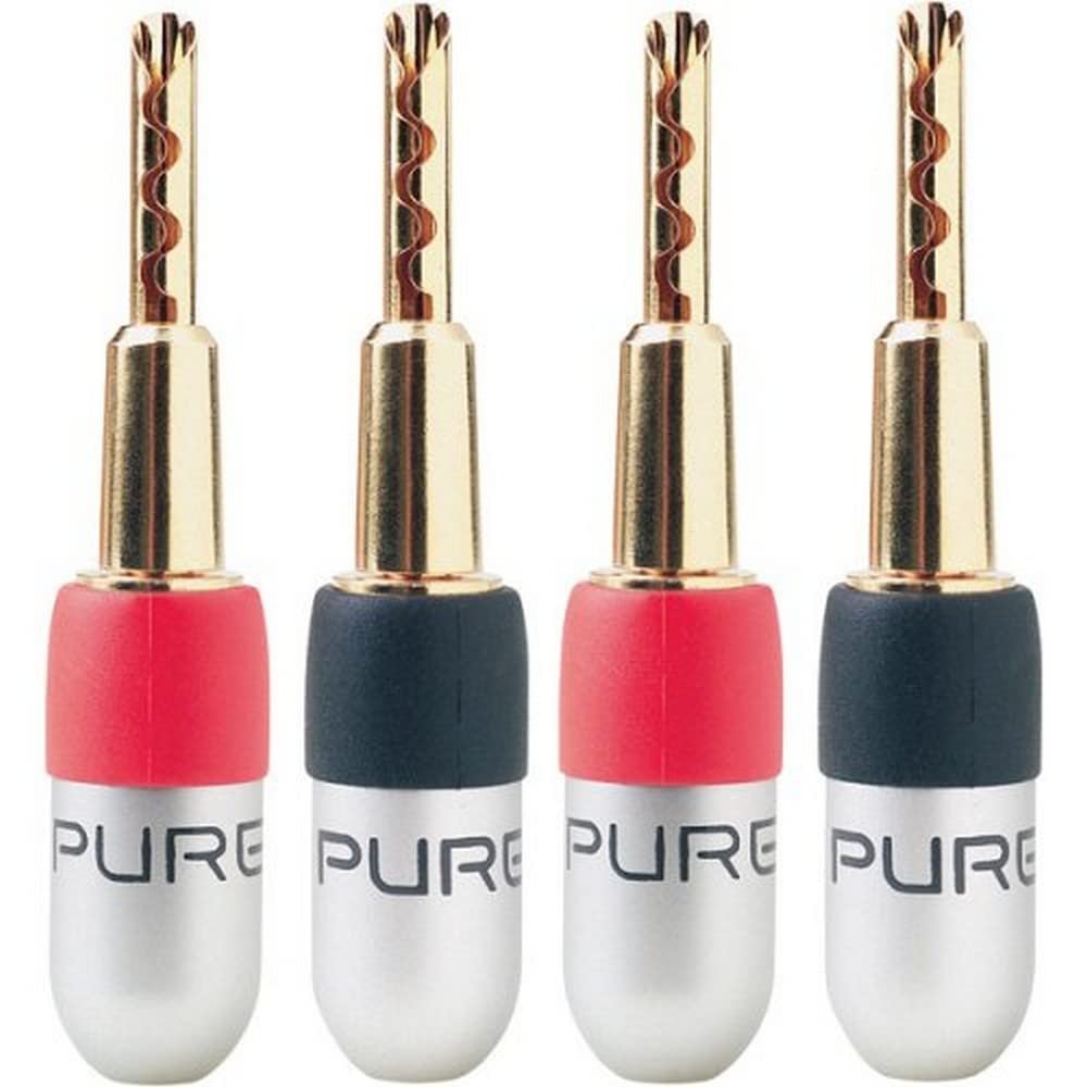 Belkin PureAV Do-It-Yourself Gold Banana Plugs (4-Pack)