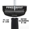 Powerbuilt 1/2-Inch Drive Needle Torque Wrench, Beam Torque Wrench 0-140 Foot/Pounds and 0-20 Meter/Kilograms, High Visibility Markings for Easy Readings - 644044 view 2