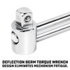 Powerbuilt 1/2-Inch Drive Needle Torque Wrench, Beam Torque Wrench 0-140 Foot/Pounds and 0-20 Meter/Kilograms, High Visibility Markings for Easy Readings - 644044 view 3