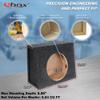 10 in Single Truck Enclosure Sealed Subwoofer Enclosure Precision CNC-Cut, Premium MDF Construction. Proudly USA Made. view 4
